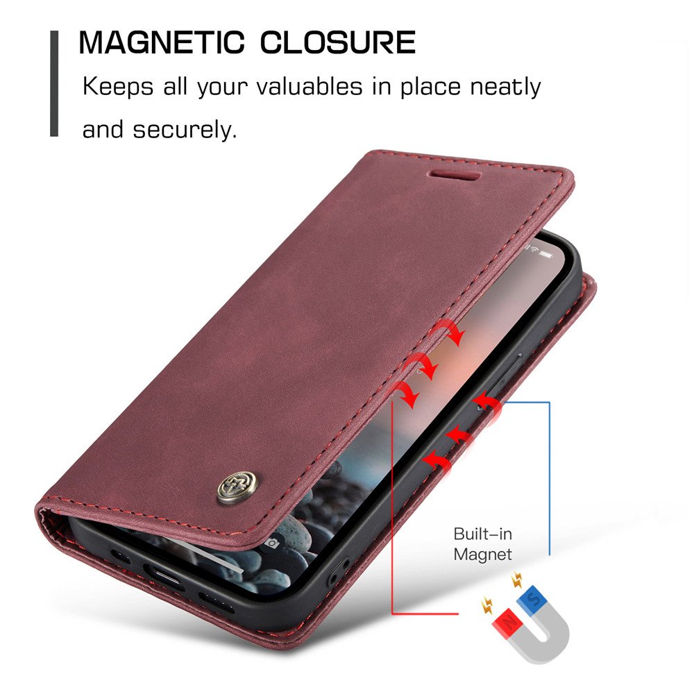 New Caseme Wallet Card Holder Multifunctional Flip Mobile Case High-Quality Leather Phone Cover For iPhone15 14 13 Pro Max
