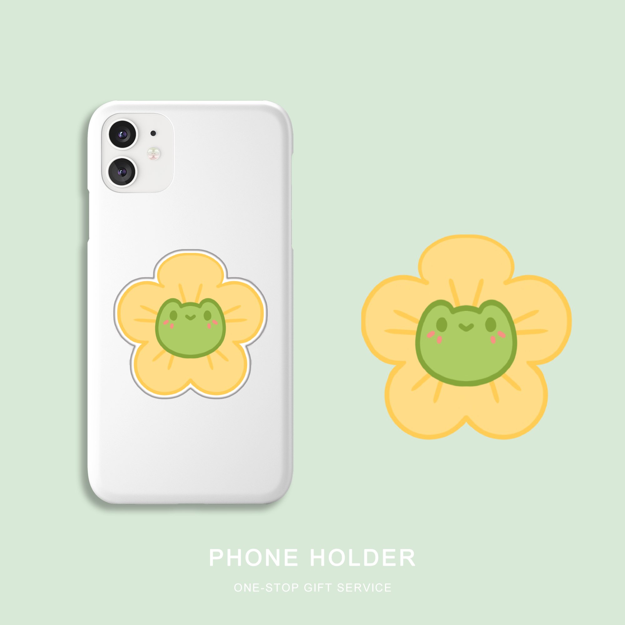 Flower Shaped Acrylic Mobile Phone Holder With Cute Design Phone Socket Custom Phone Grip