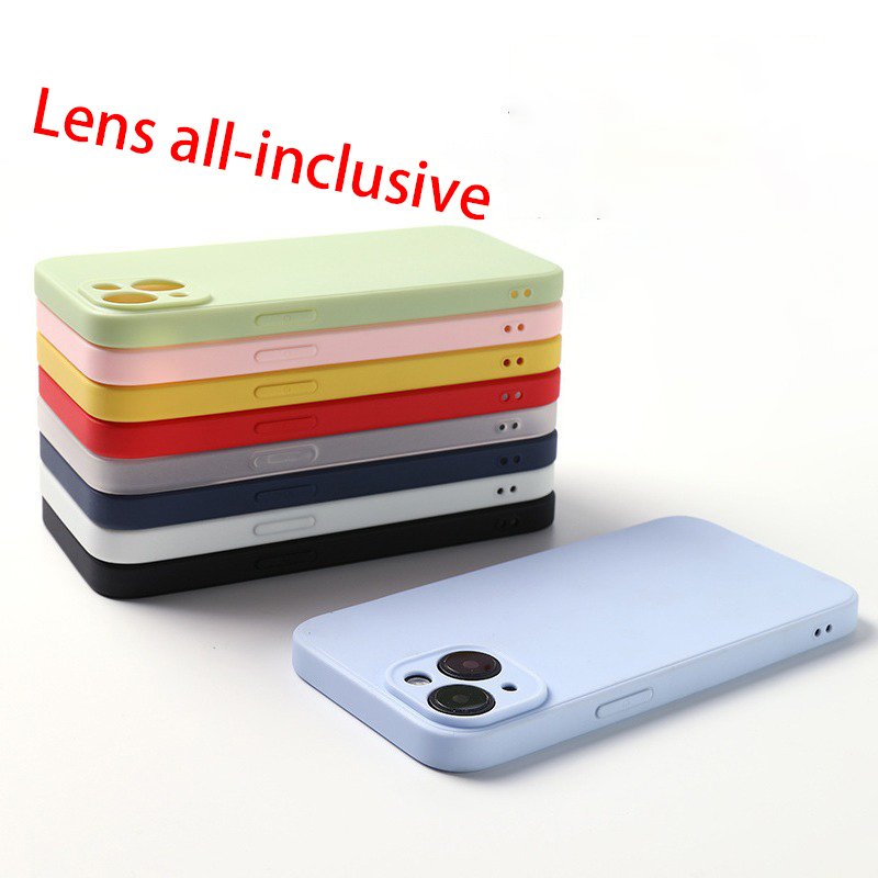 Silicone Phone Case Customized Logo Silicon Back Shell Customized LOGO Protective Mobile Phone Case for Apple iPhone