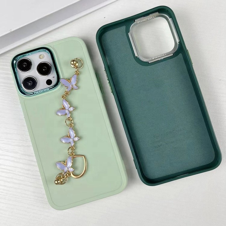 newest design for samsung s20 s21 s22 s23 s24 fe plus ultra plalting bow love heart hand chain wrist strap tpu mobile phone case