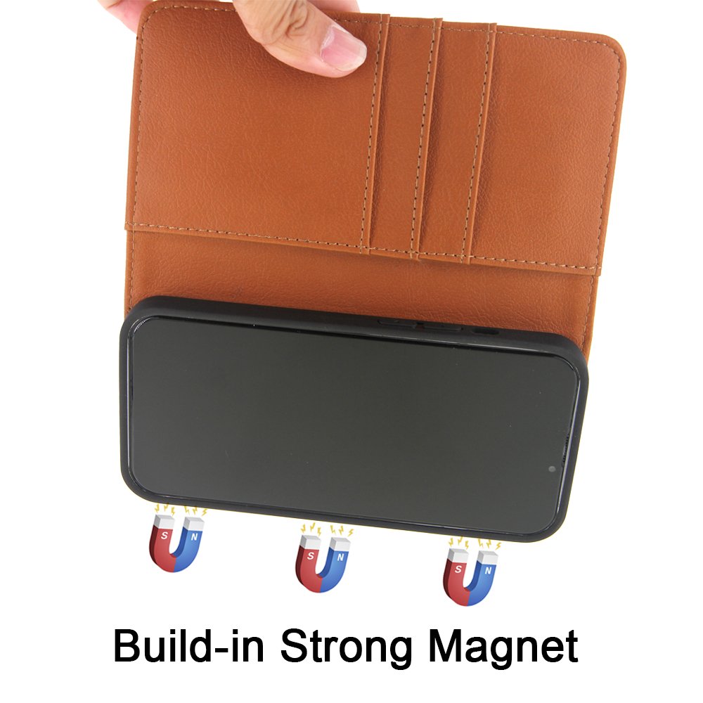2021 brand new luxury real genuine leather flip wallet mobile phone case leather for iphone 13 mini pro max