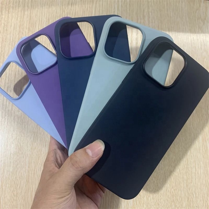 Original liquid silicone case with Pop-up Animation Liquid Magnetic Silicone Phone Case with Logo for iPhone 12 13 14 15 Pro Max