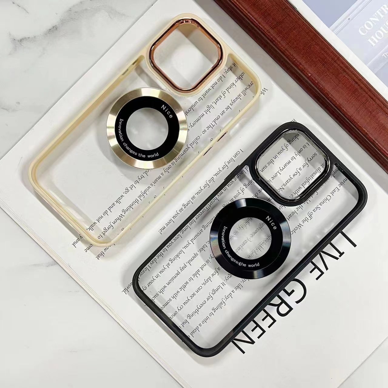 New Design Metal Ring Magnet Case for iPhone 14 Max 15 16 Pro Max Mobile Phone Charger PC Case Compatible with Models