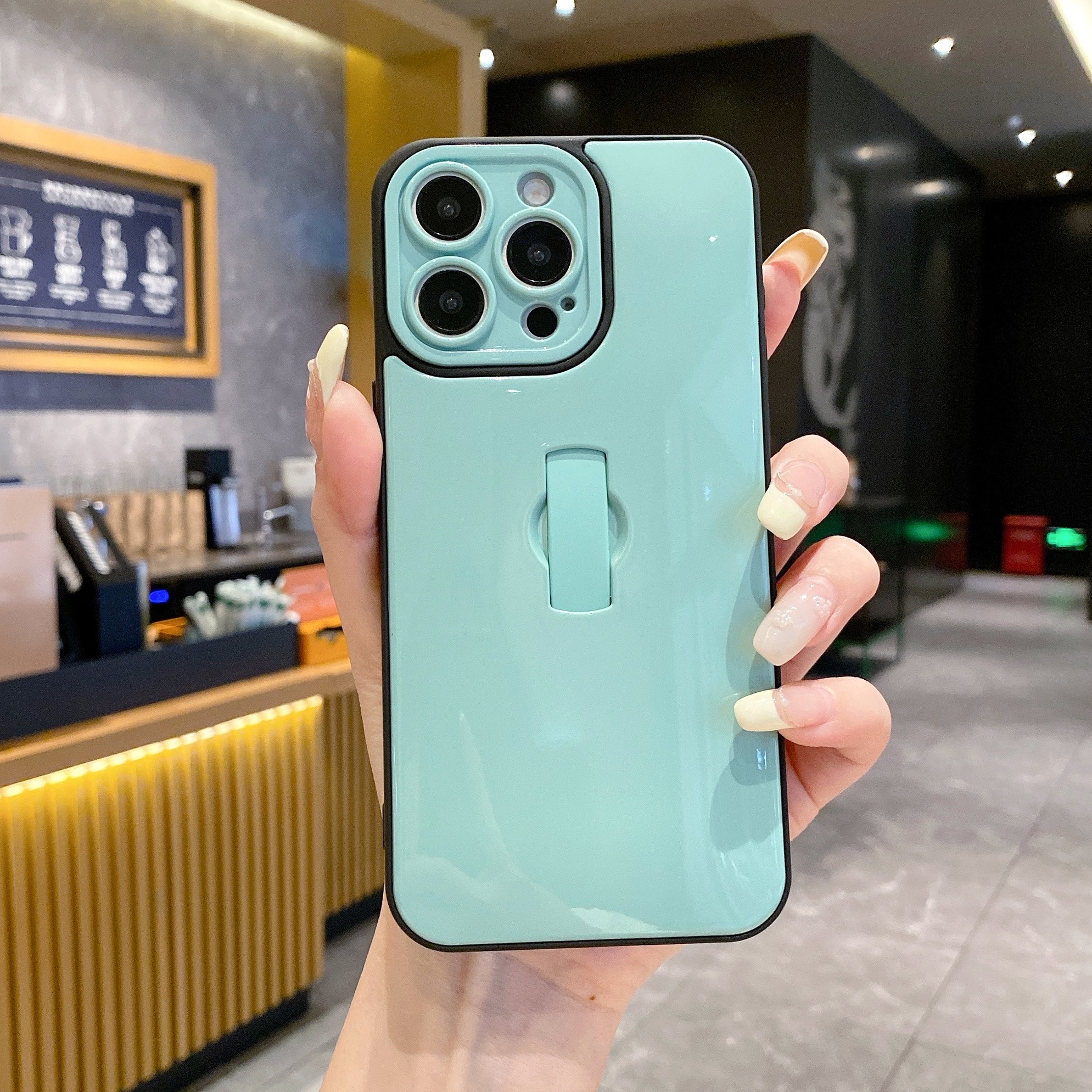New Design Ring Stand Mobile Phone Case for iPhone 16 Pro Max Candy Color Phone Case For iPhone 16 15 14 13 12 11