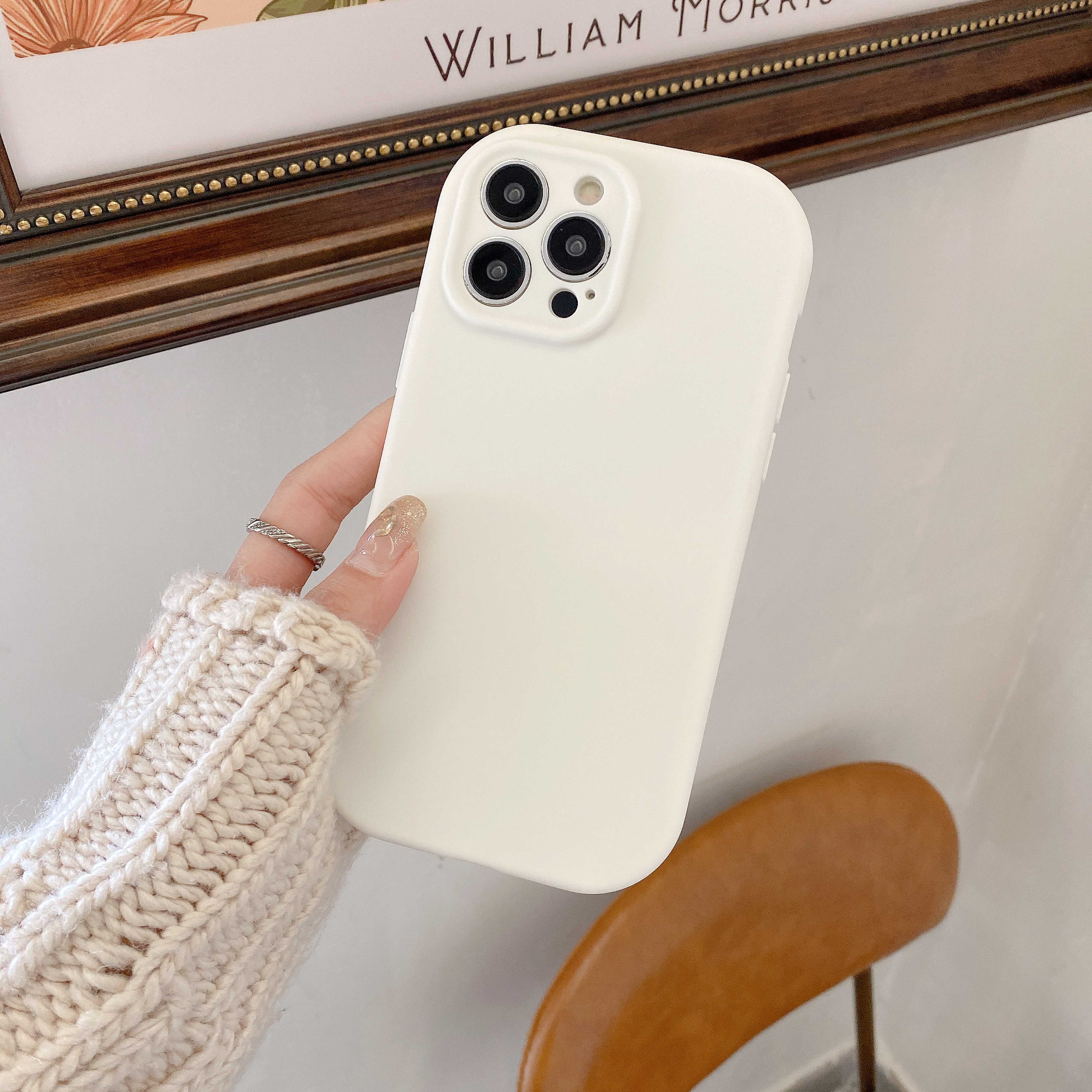 Solid color fashion modern water proof camera cover tpu plastic mobile phone case for xiaomi