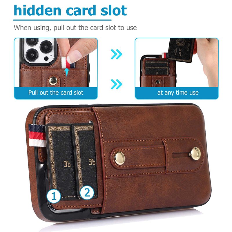 Wholesale for iPhone 16 15 14 13 12 11 Pro Max Insert Wallet Case Compatible for iPhone 14 Pro Max Phone Case Holder Features