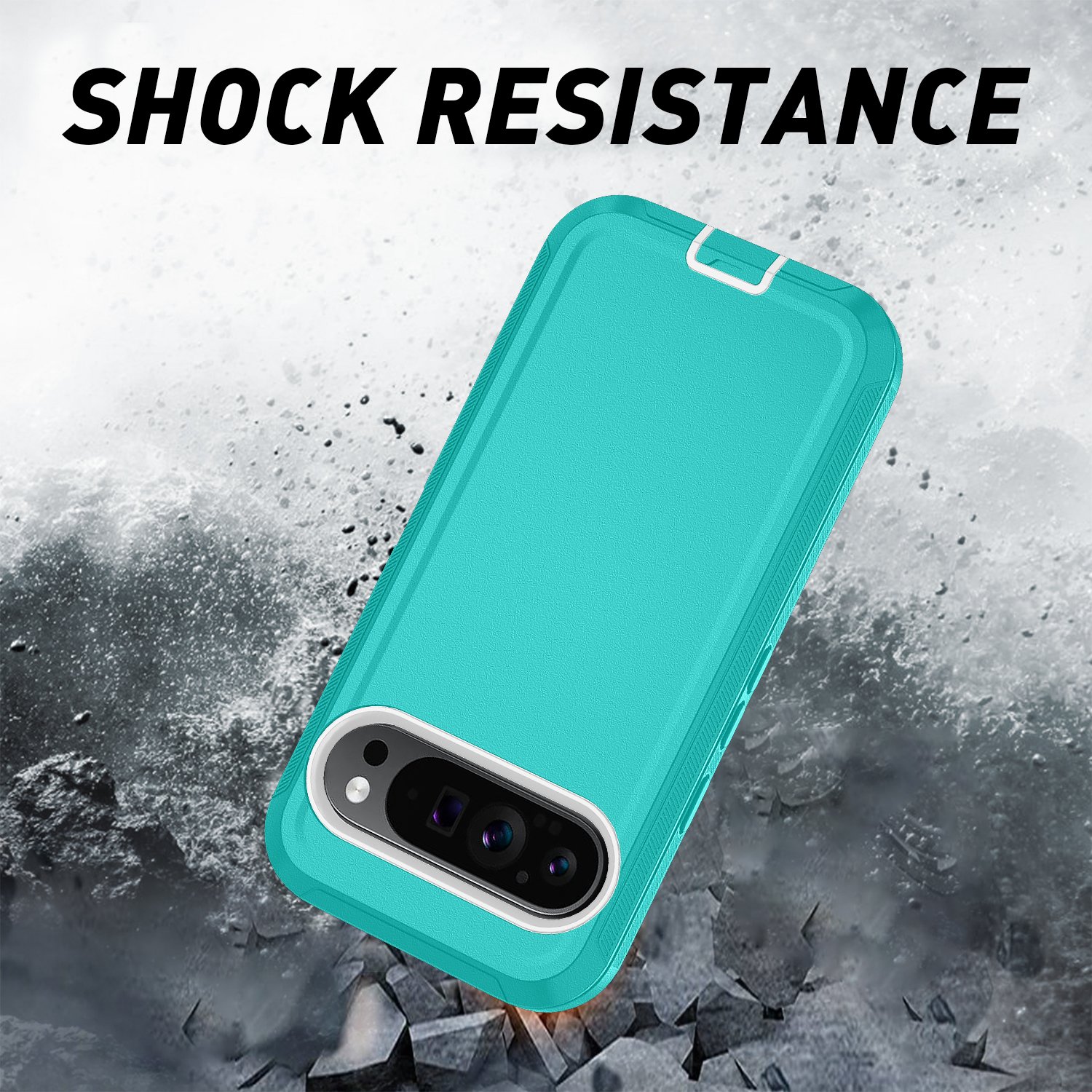 Dual-purpose full body cover hefty duty Dust- and shock-resistant phone cover for the Google Pixel 9 Pro
