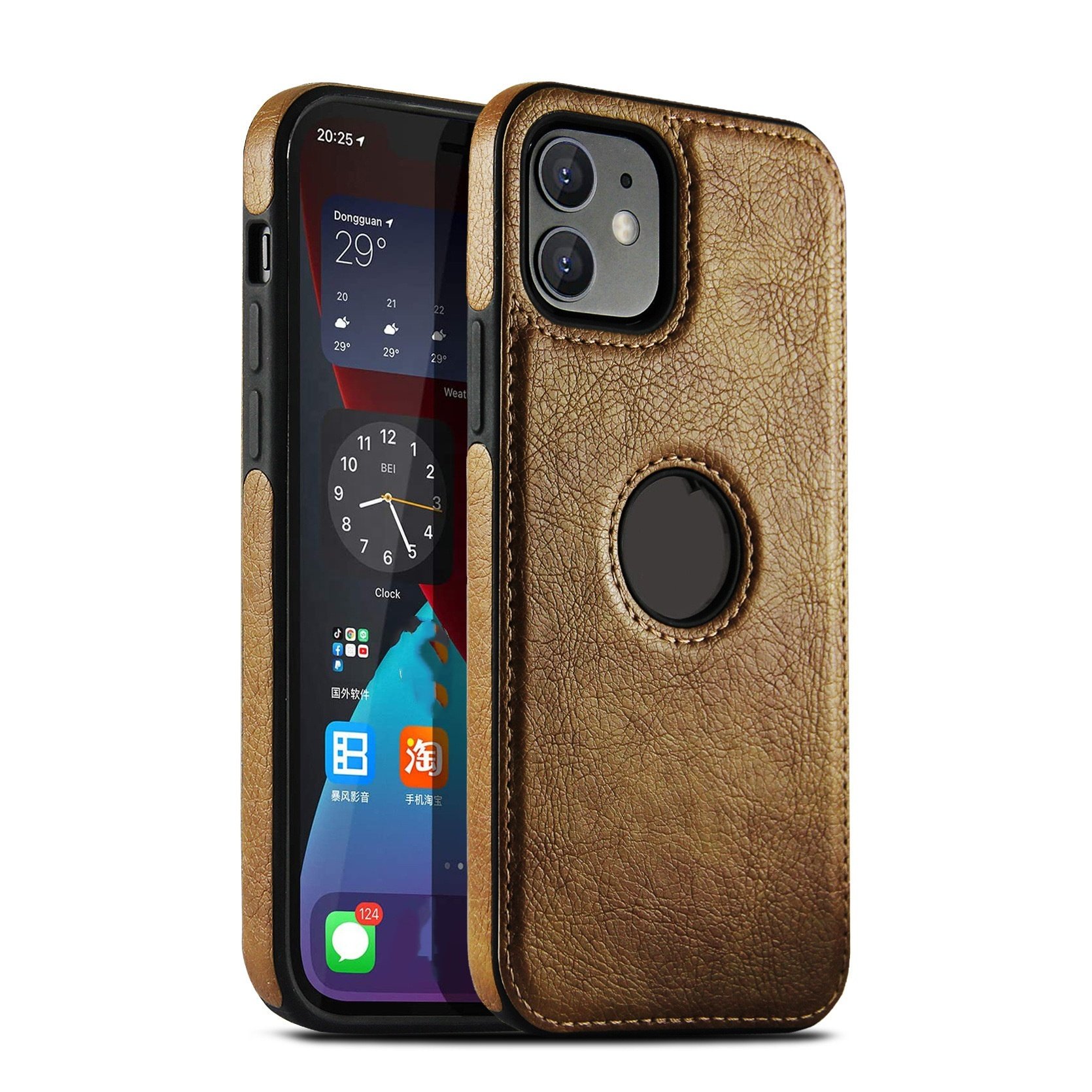 Business 360 leather TPU mobile phone case for phone 15 14 plus 13 12 pro max 11 shockproof leather phone case cover