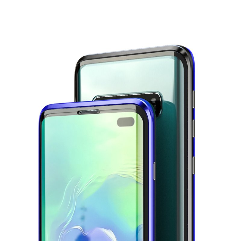 Mobile Phone Cases Clear Magnetic Phone Case Transparent Tempered Glass for Samsung Galaxy S10 S10 Plus 5G Back Cover