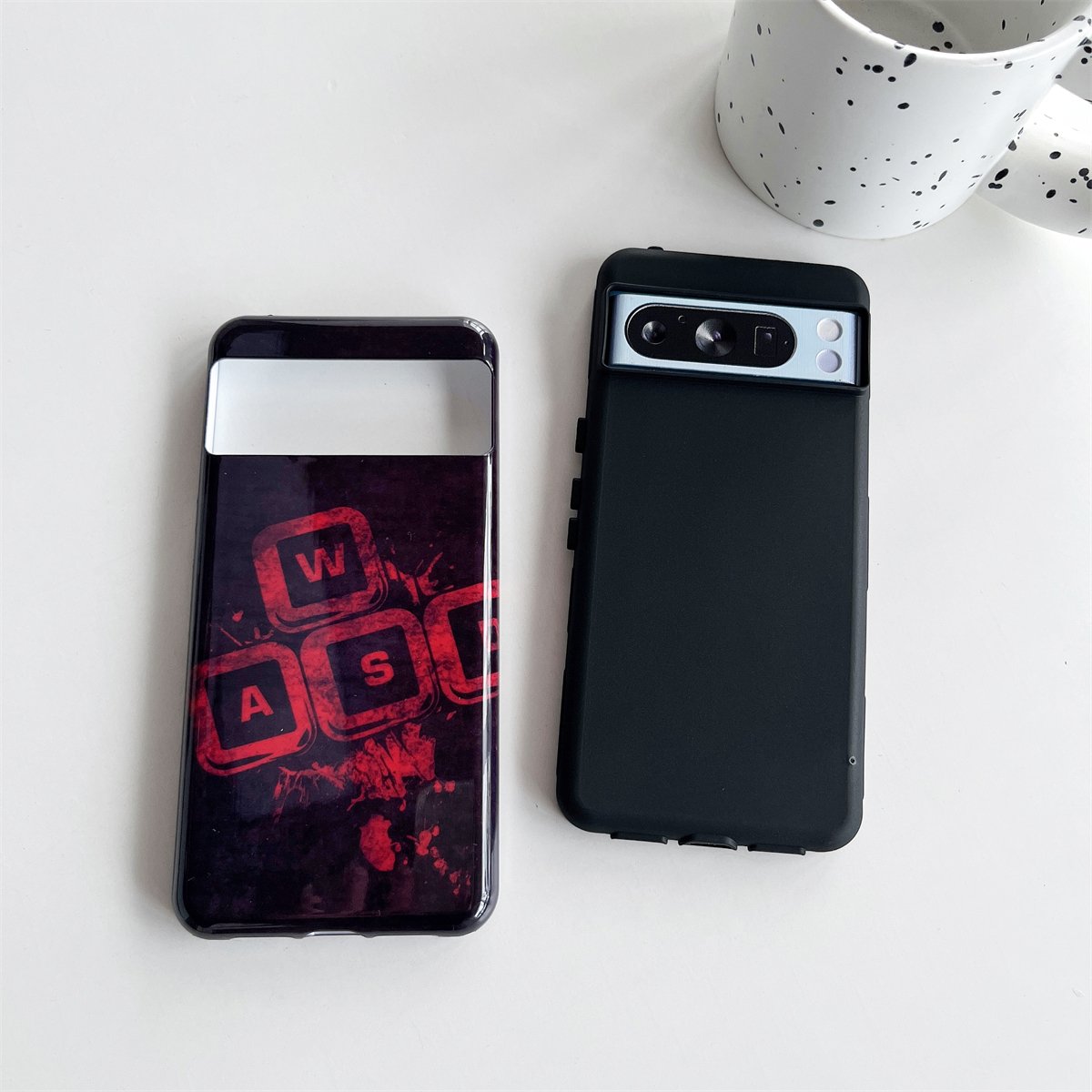 Keyboard image Two-in-One TPU+PC Lightweight Mobile Phone Case for Google Pixel 9/9a/8/8 Pro/8a 5G Compatible