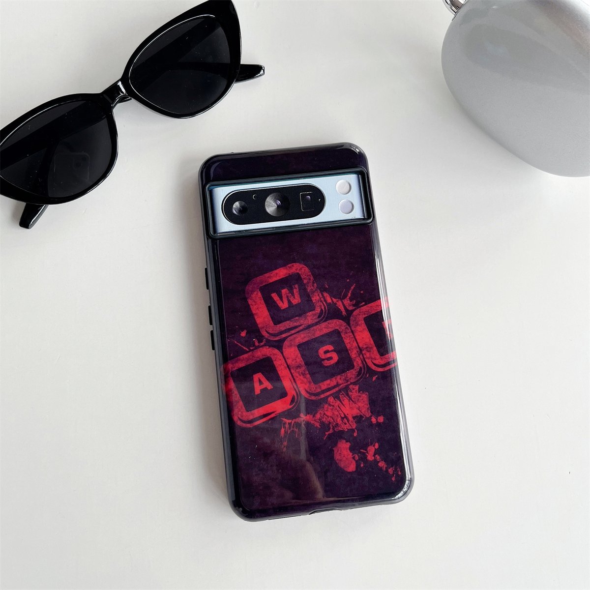 Keyboard image Two-in-One TPU+PC Lightweight Mobile Phone Case for Google Pixel 9/9a/8/8 Pro/8a 5G Compatible