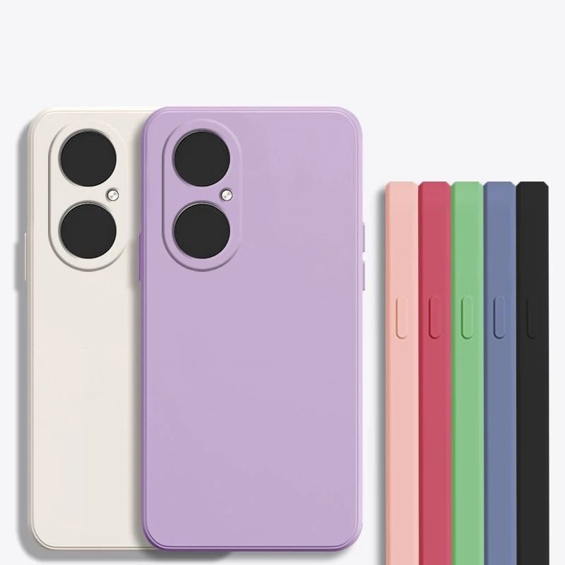Simple Fashion Silicone TPU Phone Case For Huawei Pura 70 Ultra P60 P50 P40 LITE P30 P20 PRO Soft Cover