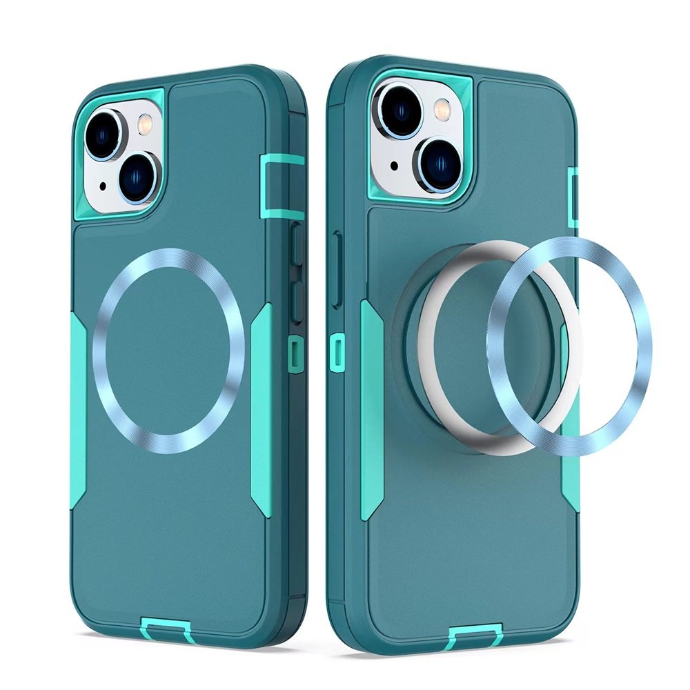 New Mobile Phone Cases For Samsung S23 24 Wireless Magnetic Shockproof Heavy Duty Cell Back Cover For Iphone 16 15 Pro Max