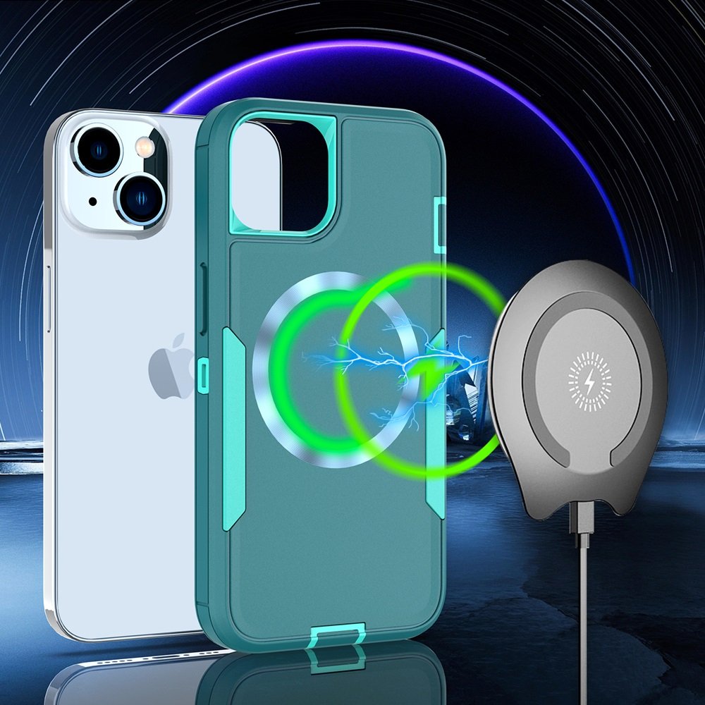 New Mobile Phone Cases For Samsung S23 24 Wireless Magnetic Shockproof Heavy Duty Cell Back Cover For Iphone 16 15 Pro Max