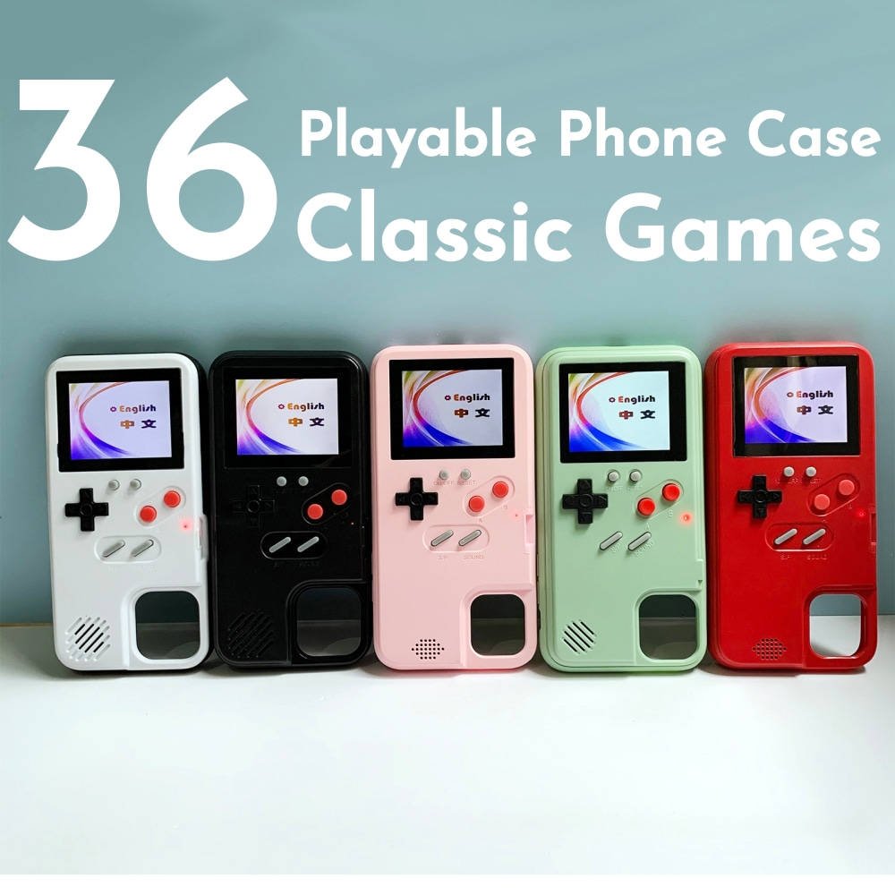 Retro Game Console Player Smart Mobile Phone Case Protection Case Shockproof Cover For Phone 14 15