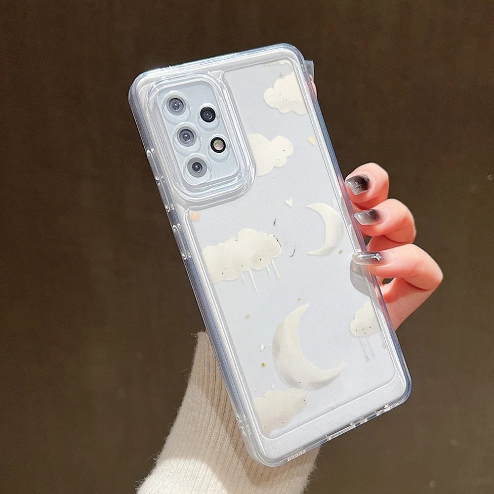 Phone Case For Samsung Galaxy S24 Ultra A55 5G A54 A53 A52 A35 A34 A33 A32 A14 A13 A05 S23 Plus S22 S21 S20 FE TPU Fundas Covers
