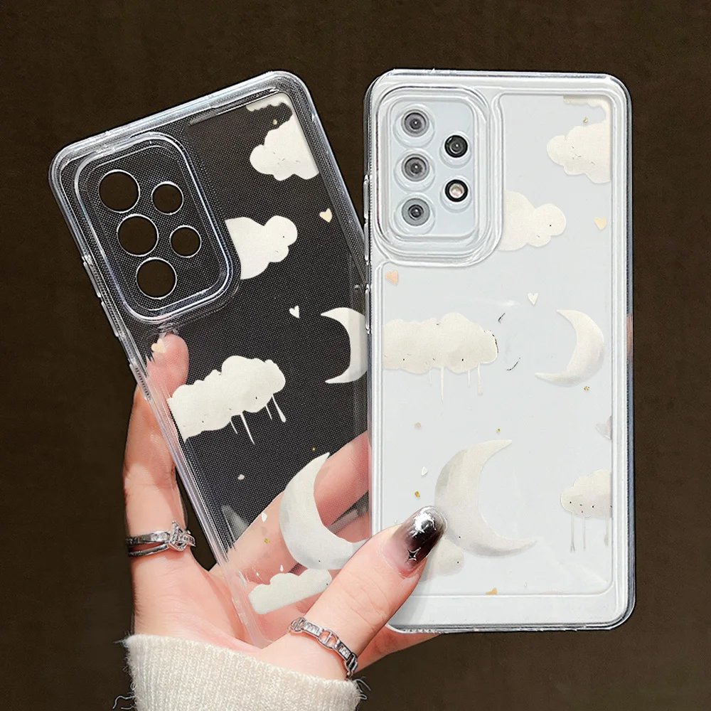 Phone Case For Samsung Galaxy S24 Ultra A55 5G A54 A53 A52 A35 A34 A33 A32 A14 A13 A05 S23 Plus S22 S21 S20 FE TPU Fundas Covers