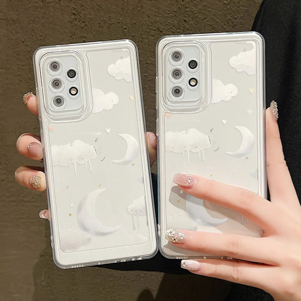 Phone Case For Samsung Galaxy S24 Ultra A55 5G A54 A53 A52 A35 A34 A33 A32 A14 A13 A05 S23 Plus S22 S21 S20 FE TPU Fundas Covers