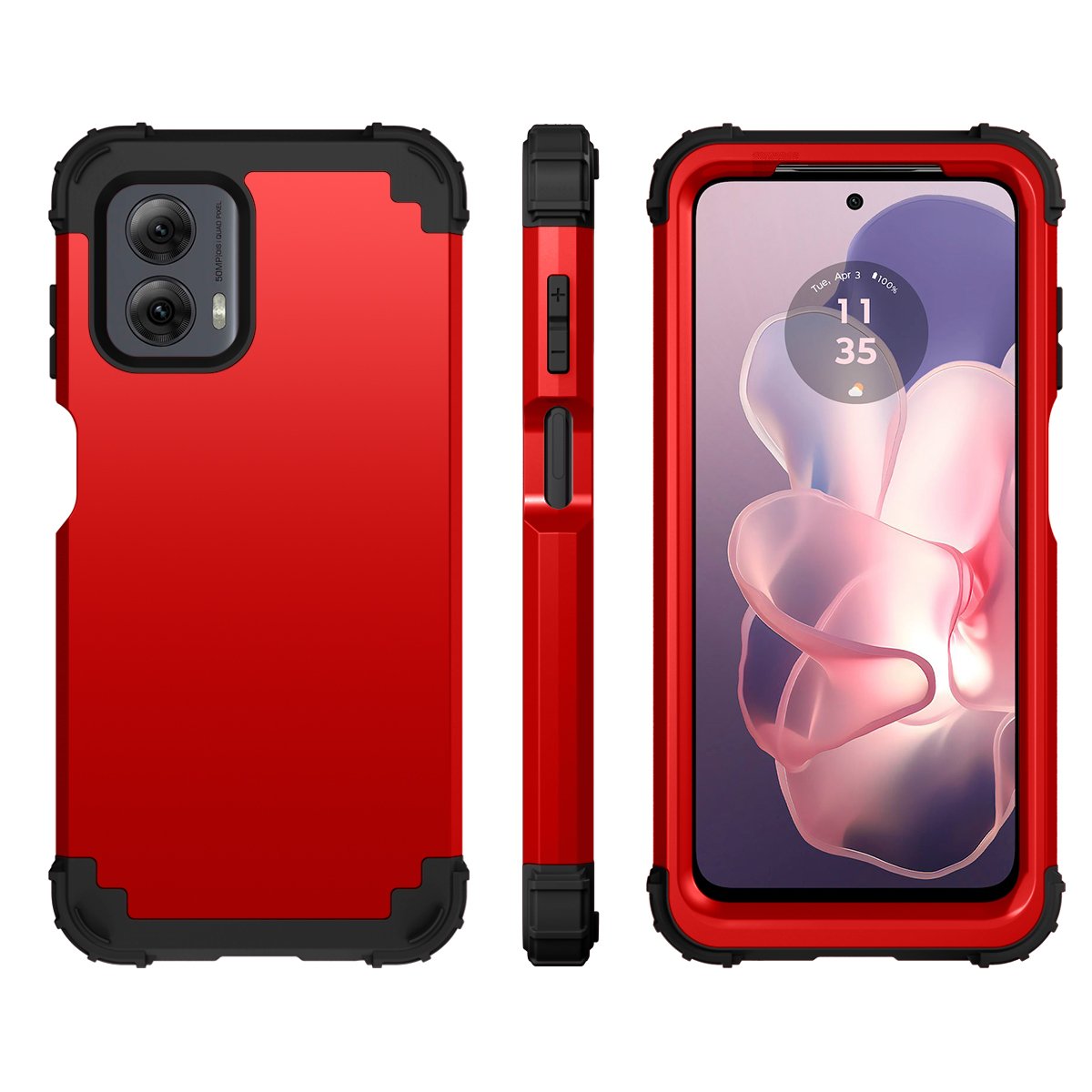 360 Full Protective Shockproof Mobile Phone Case for Moto G Power 5G 2024
