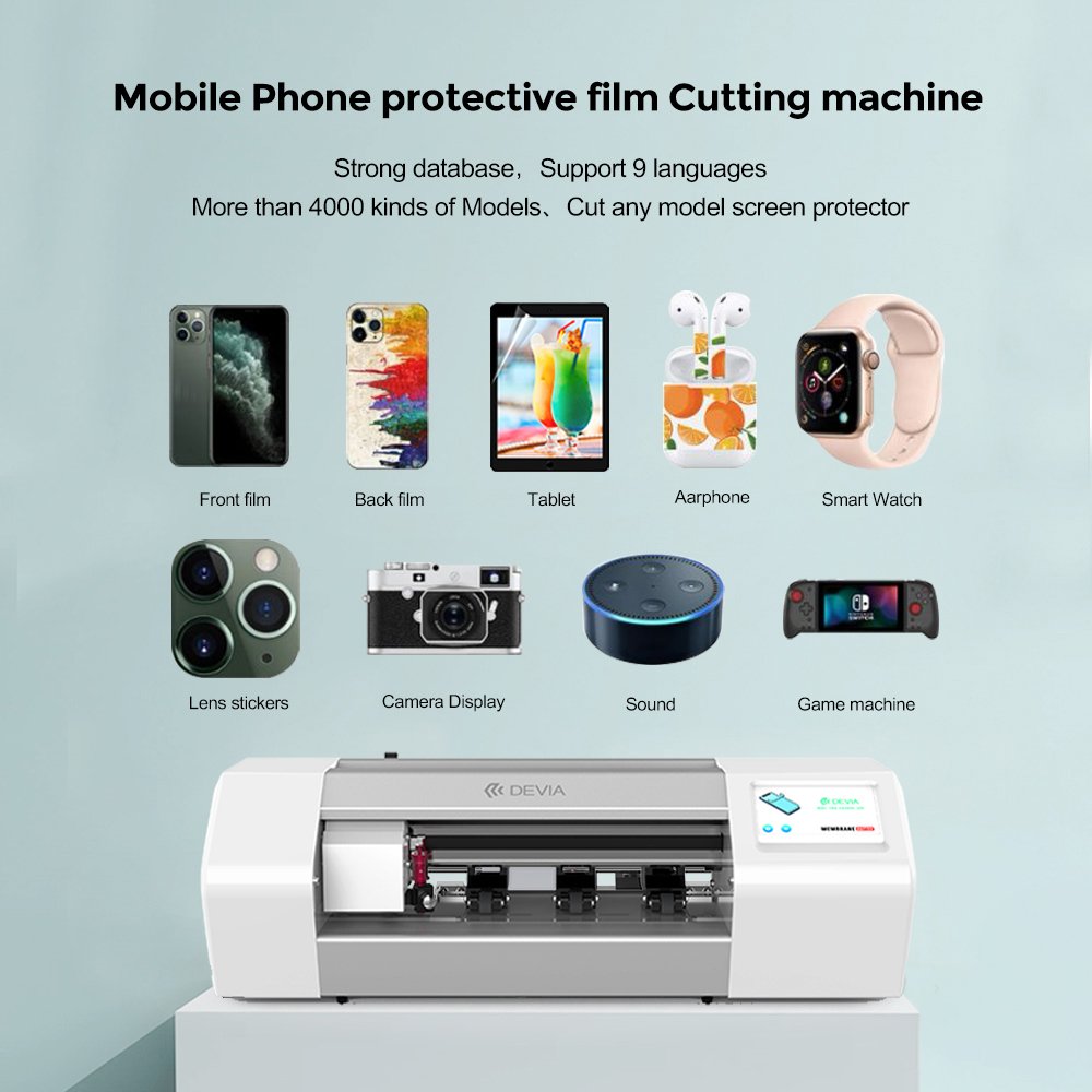 Devia 15000+ mobile back sticker film sheet customize design colorful nano hydrogel raw material for cutting machine