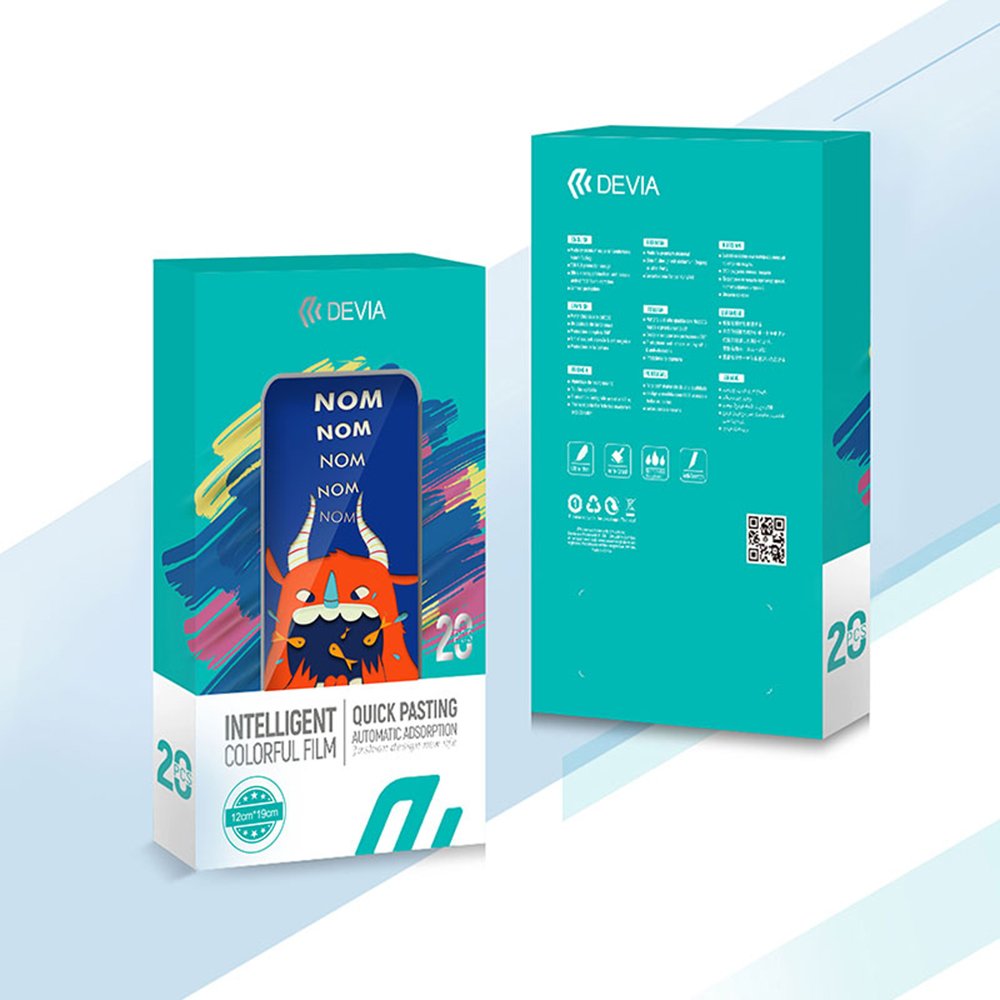 Devia 15000+ mobile back sticker film sheet customize design colorful nano hydrogel raw material for cutting machine
