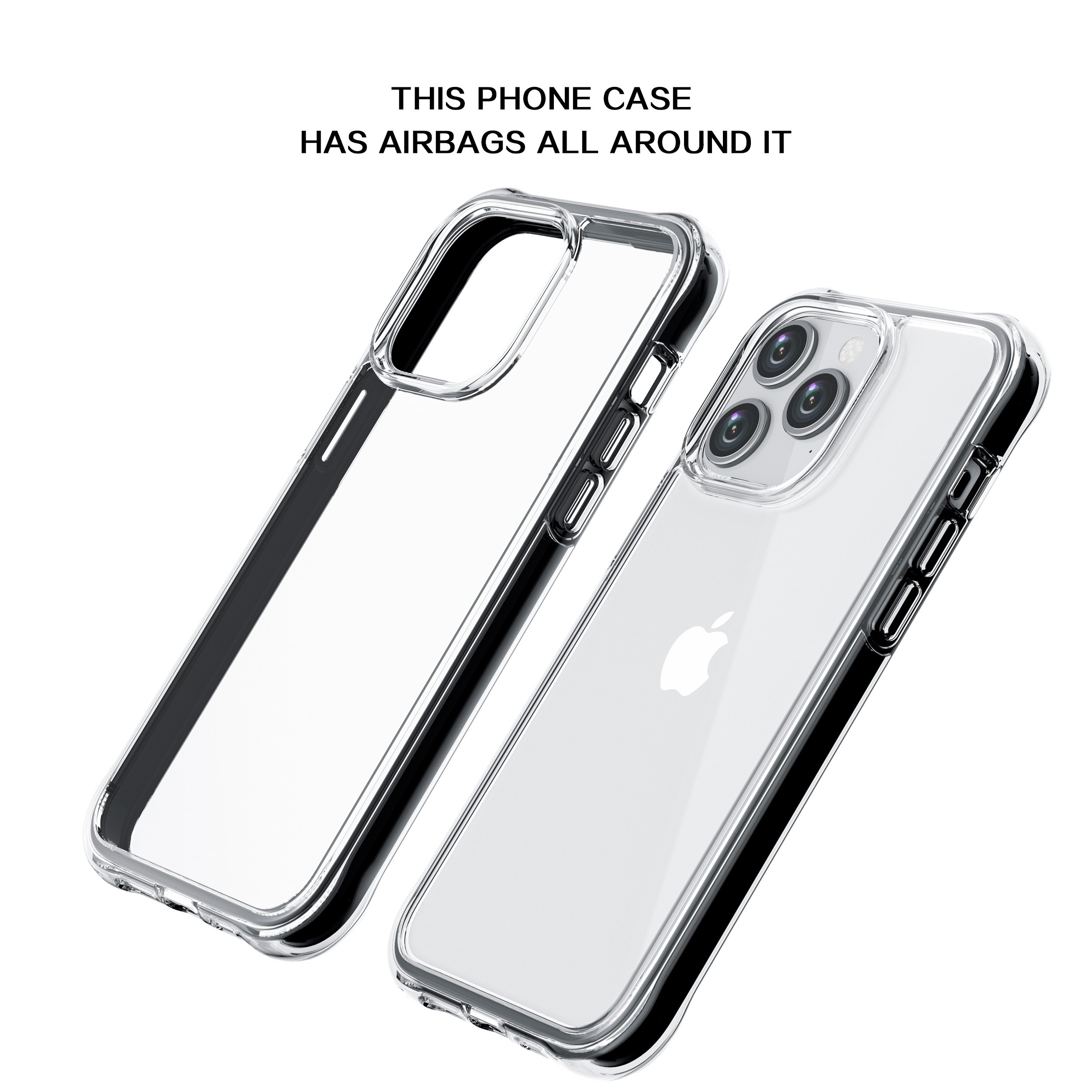 New arrival latest design unique shockproof airbag vacuum mobile phone case for iPhone 15 Pro Max