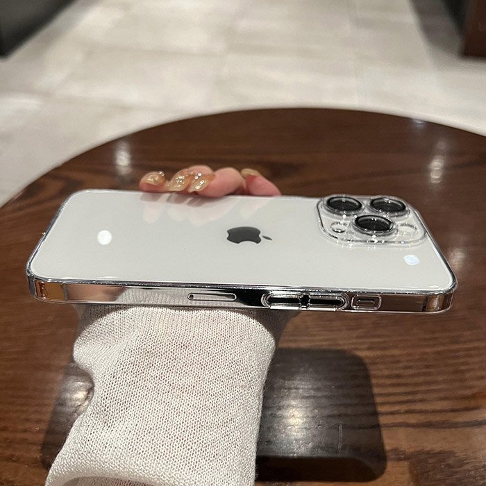 Not Yellow Hard PC Case Clear Cover For iPhone 14 Pro Max Camera Lens Full Protection Mobile Phone Case For iPhone 15 Pro Max 13