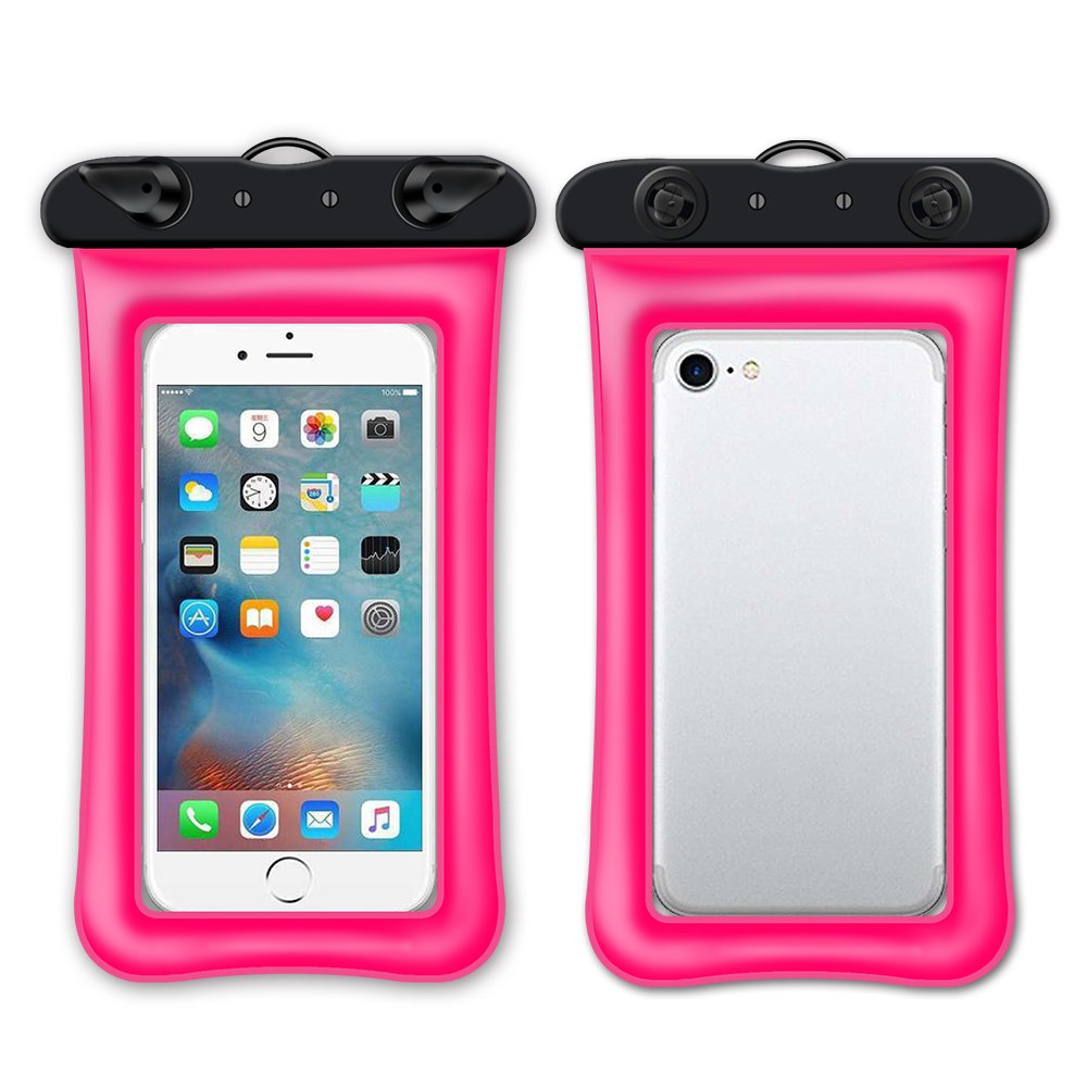 Floating Double air bag mobile phone waterproof bag transparent wholesale swimming waterproof Inflatable mobile phone bag