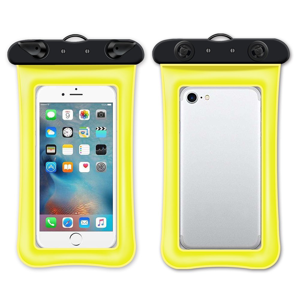 Floating Double air bag mobile phone waterproof bag transparent wholesale swimming waterproof Inflatable mobile phone bag