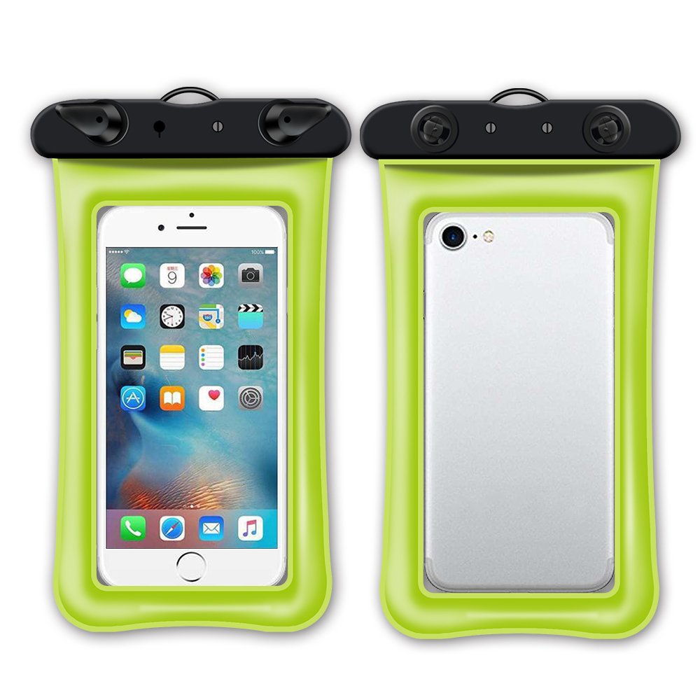 Floating Double air bag mobile phone waterproof bag transparent wholesale swimming waterproof Inflatable mobile phone bag