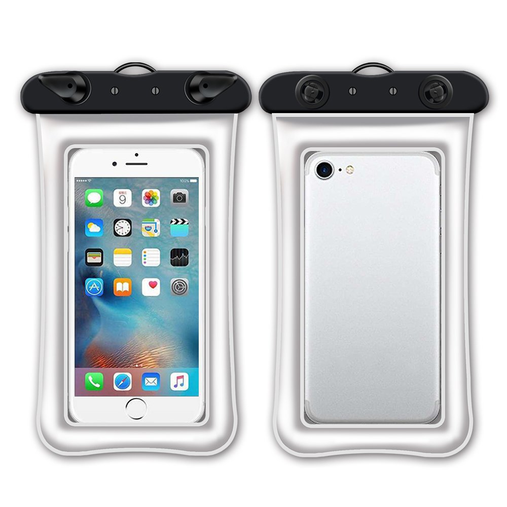 Floating Double air bag mobile phone waterproof bag transparent wholesale swimming waterproof Inflatable mobile phone bag