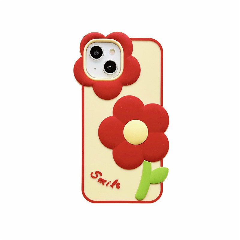 New colorful 3D flower ins Wavy Silicone Mobile Phone Case For iPhone 16 15 14 13 12 Pro max TPU Shockproof Back cell Cover Soft