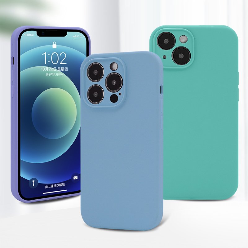 wholesale Shockproof new liquid silicone mobile phone case for iphone 14 pro max custom Logo silicon phone case cover