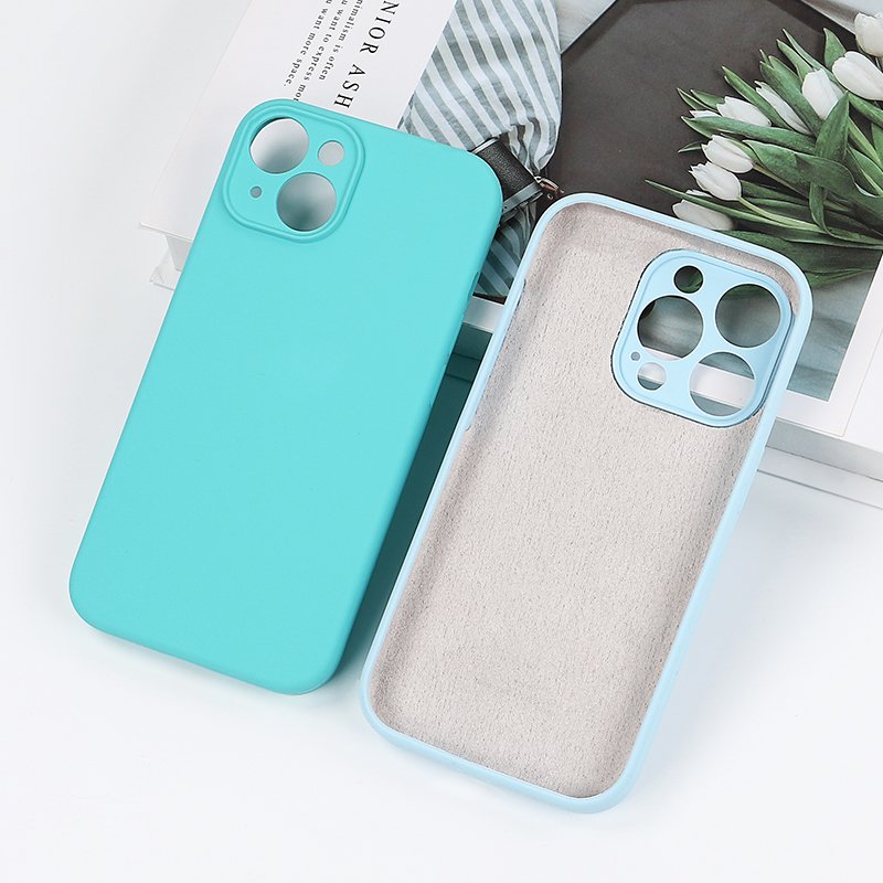 wholesale Shockproof new liquid silicone mobile phone case for iphone 14 pro max custom Logo silicon phone case cover