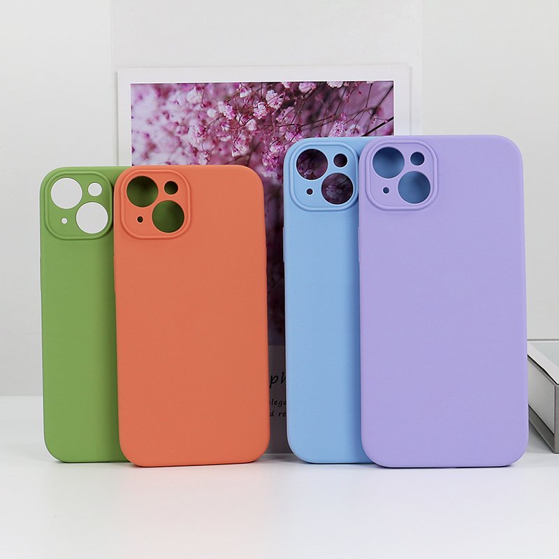 wholesale Shockproof new liquid silicone mobile phone case for iphone 14 pro max custom Logo silicon phone case cover