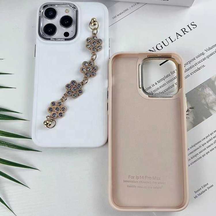 pretty girl for infinix hot 8 9 10 10i 10s 10t 11 11s fashion luxury woman lady sunflower diamond hand chain mobile phone case