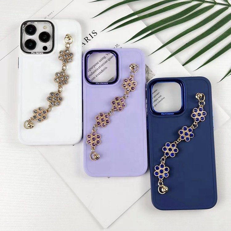 pretty girl for infinix hot 8 9 10 10i 10s 10t 11 11s fashion luxury woman lady sunflower diamond hand chain mobile phone case