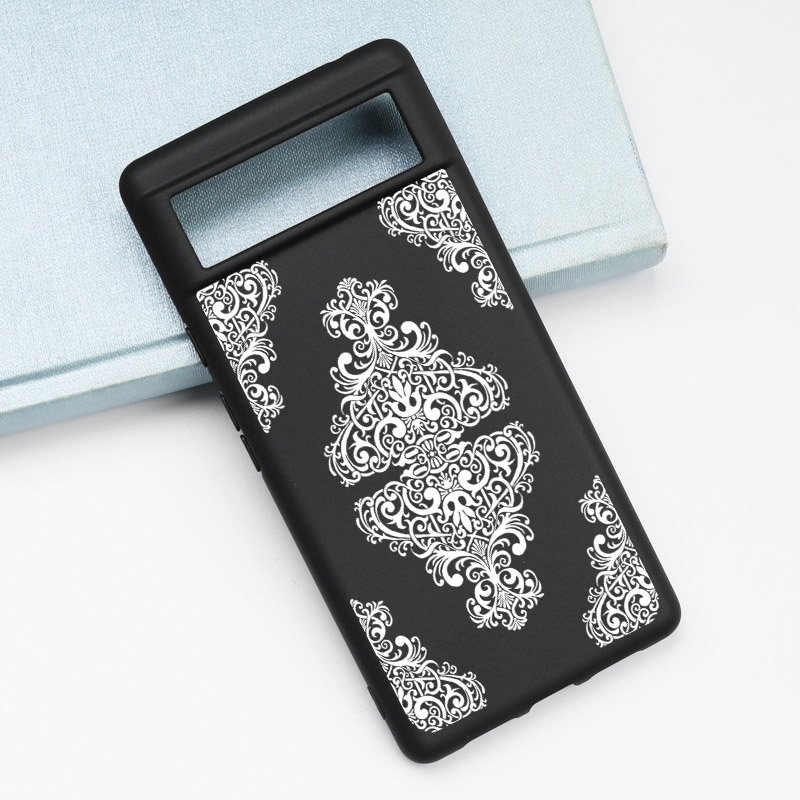 Palace decoration lace flower matte TPU Phone Case For Google Pixel 8