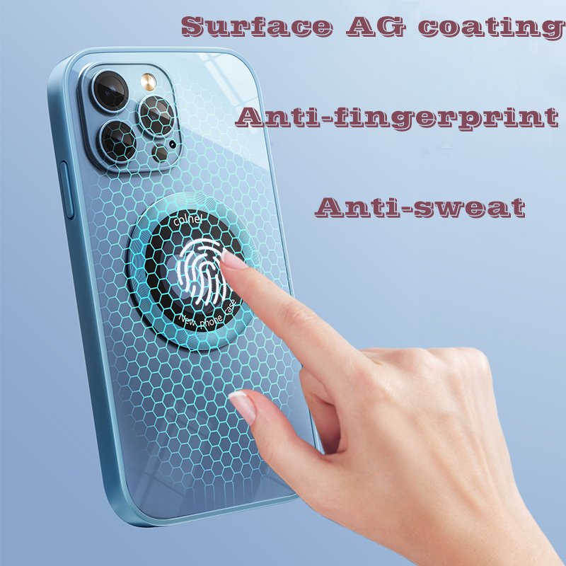 Frosted AG Camera Lens Protection Magnetic Phone Case For iPhone 16Pro Max,TPU+PC 2 inch 1 Luxury Matte phone case for iphone 16