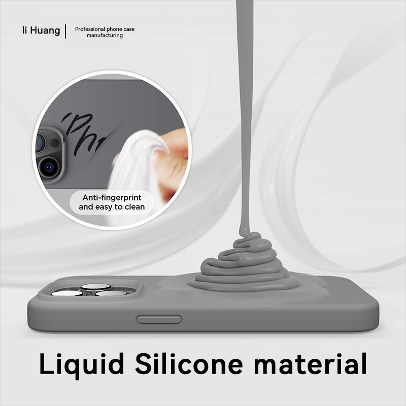 Liquid Silicone For Iphones 15 Pro Max 14 13 12 Promax Phone Accessories Mobile Cover For Samsung S24 Ultra