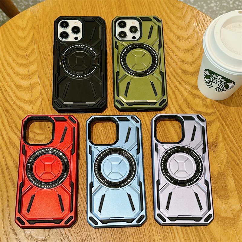 For iPhone 16 Case, 2024 New TPU+PC Heavy Duty Shockproof Protective Ring Stand Mobile Phone Case For iPhone 13 14 15 16 Pro Max