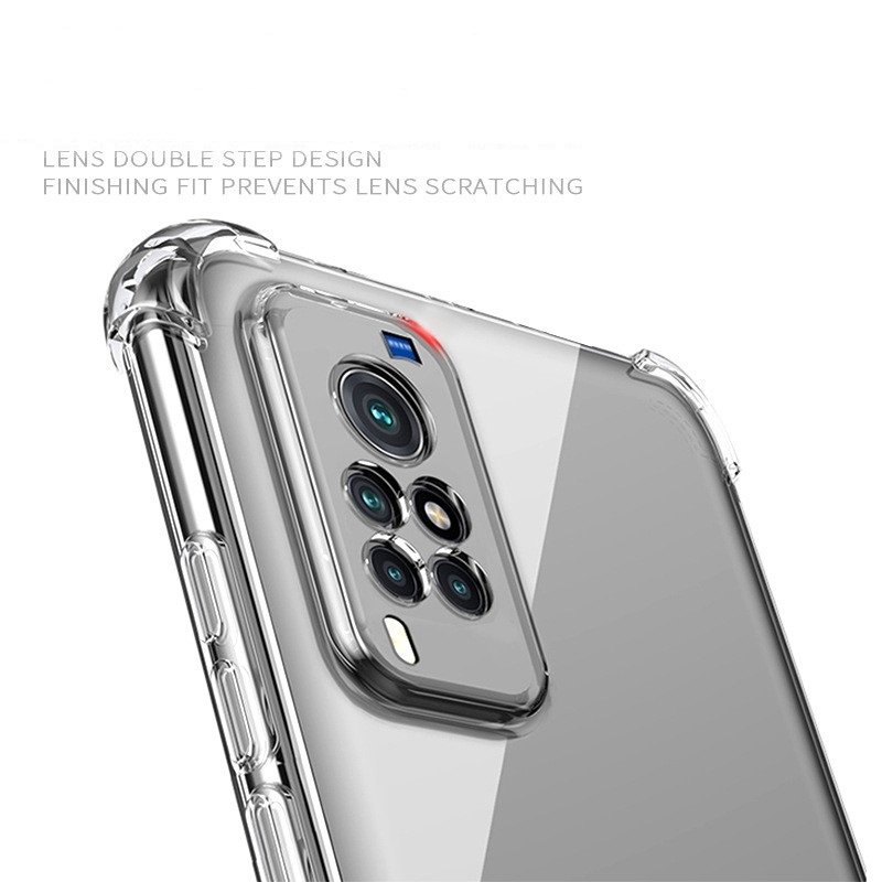 Shockproof soft tpu Clear Phone Case for Vivo Y100A Y100i Y11 12 17s iQOO 11S 12 Pro Y53t S15 S16 V23 V25 Pro Anti-yellow Cover