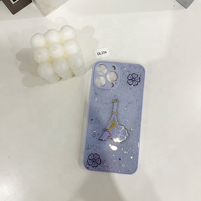 New fashion Bling Glitter scratch-resistant mobile phone case diamond bow tie pattern epoxy phone case for Redmi sumsung