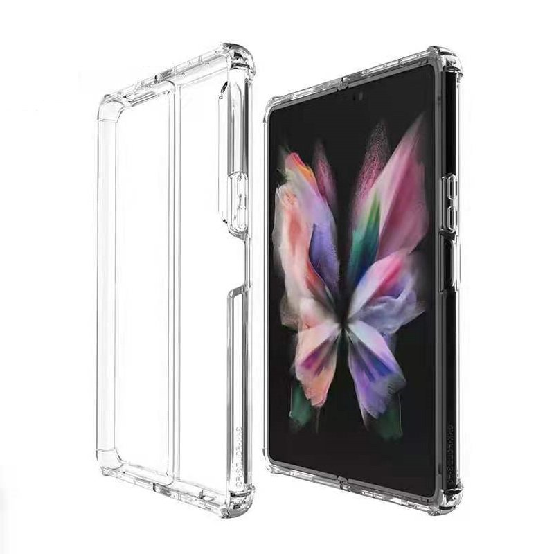 1.5MM Clear Hard PC Front Back Cover Transparent Mobile Phone Case For Samsung Galaxy Z Fold 3 Fold3 Fold 2