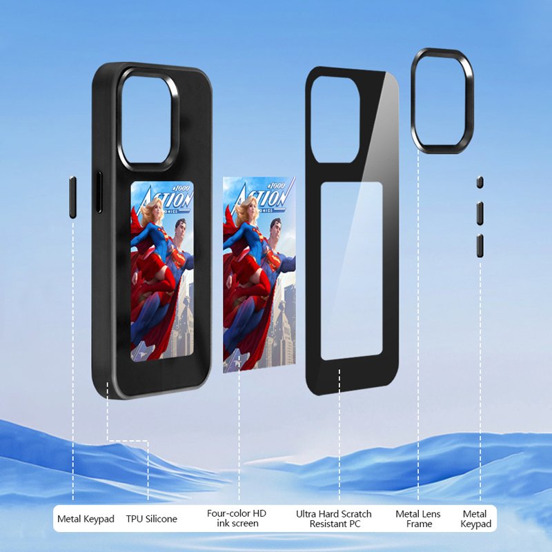 Customized link for New smart E ink screen Display photo picture mobile phone cover ultra NFC phone case