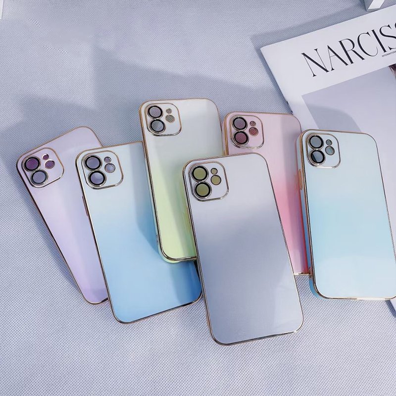 NEW electroplated gradient mobile phone case for IP 12pro for IP 11 for iPhone 13 mini 13pro 13promax protect case
