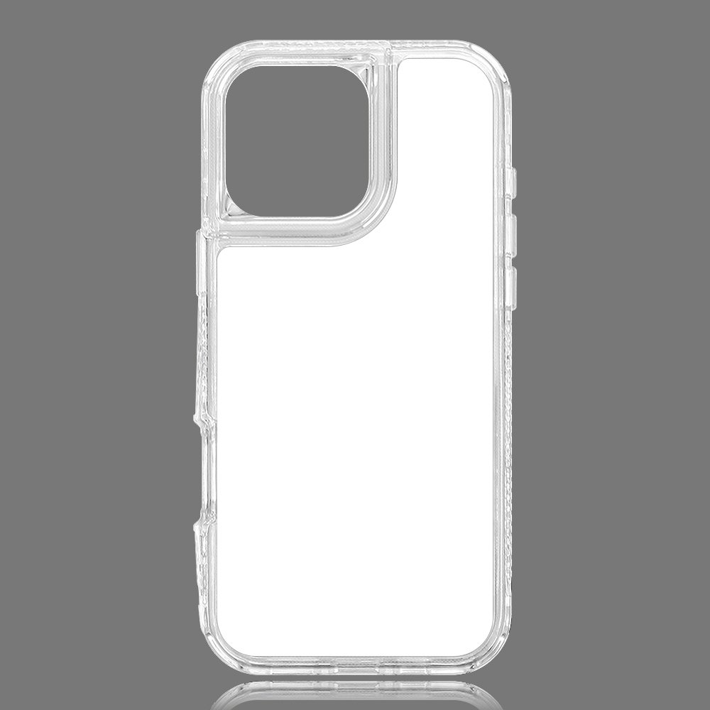 Transparent 2D 3in1 Sublimation Mobile Phone Cases & Bags For iPhone 16 Blank Cell Phone Cover For iPhone 16 Plus / IP16 Pro max