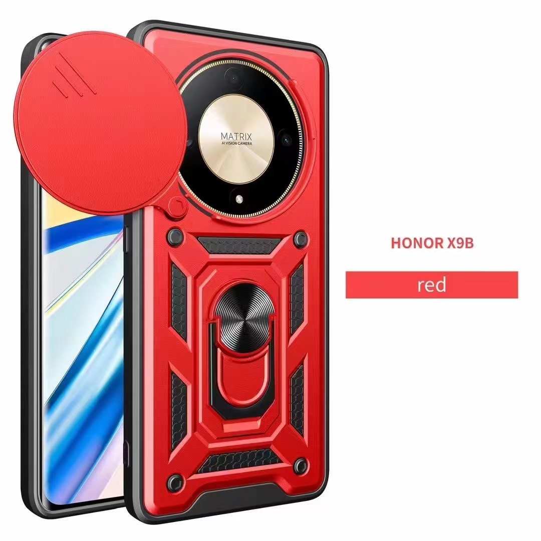 Slide Camera Lens Protection Mobile Phone Cases For OPPO Reno 13 12F 12 Pro 11 10 5G Window Style Ring Kickstand Back Cover