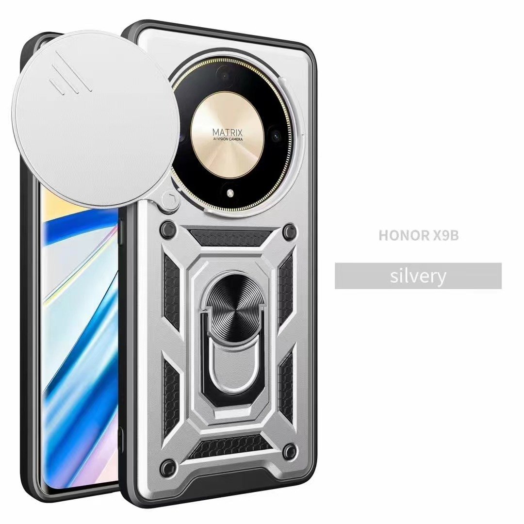 Slide Camera Lens Protection Mobile Phone Cases For OPPO Reno 13 12F 12 Pro 11 10 5G Window Style Ring Kickstand Back Cover
