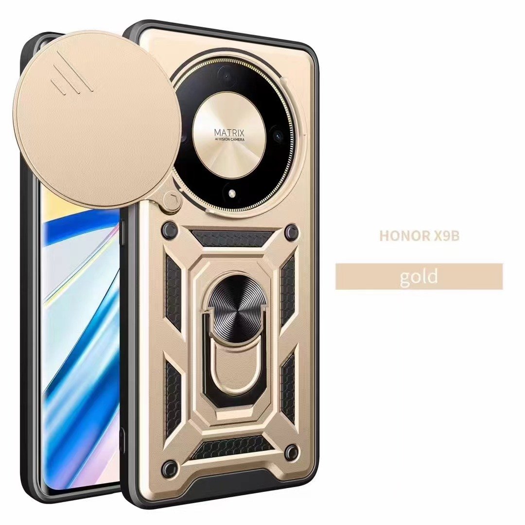 Slide Camera Lens Protection Mobile Phone Cases For OPPO Reno 13 12F 12 Pro 11 10 5G Window Style Ring Kickstand Back Cover